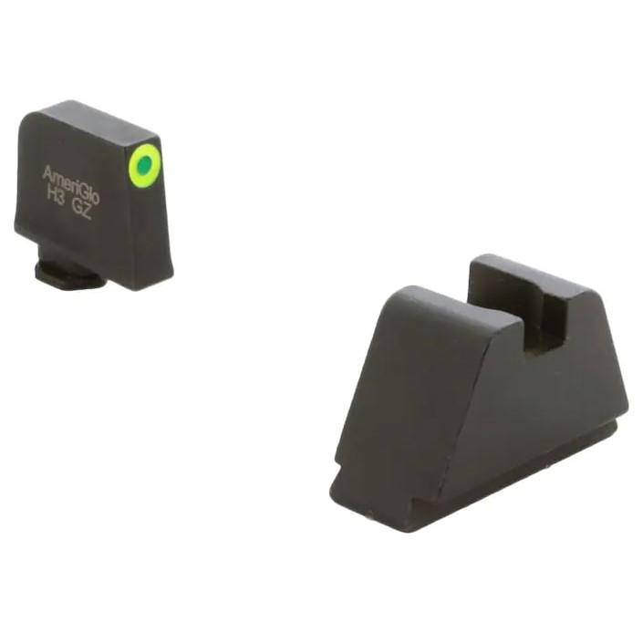 Ameriglo Suppressor Height Sights Ameriglo Ameriglo 4XL Tritium Night Sight Set for Glock Green with Green Outline Front Black Back