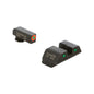 Ameriglo Night Sights Ameriglo Ameriglo Trooper Tritium Sight Set Green with Orange Front Green with Black Rear for Glock