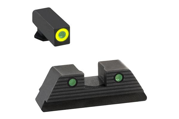 Ameriglo Night Sights Ameriglo Ameriglo Glock Trooper Night Sight Set MOS Compatible For Glock 1719 22 23 24 26 27 33 34 35 Gen 1-4