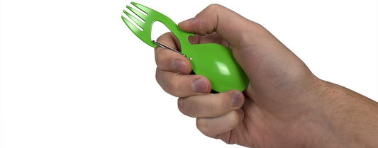 Kershaw Knives Utensils Kershaw Knives Kershaw Ration Green Eating Utensil / Multi-Tool - 4-3/5" Overall Length