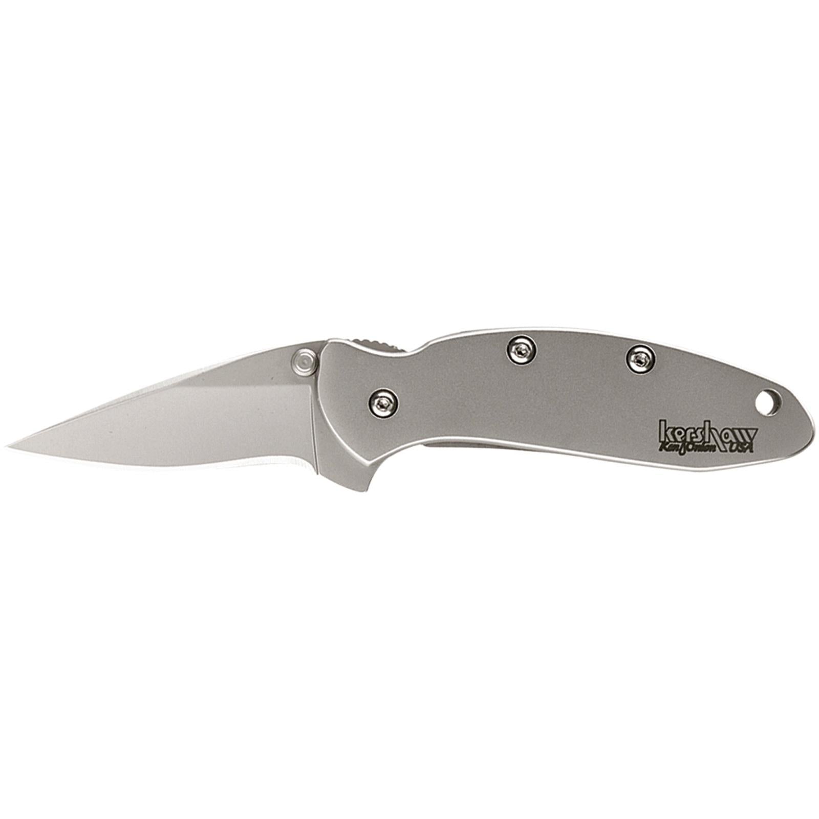 Kershaw Knives Knives Kershaw Knives Kershaw Ken Onion Chive Folding Knife 1-9/10" Drop Point Blade Silver