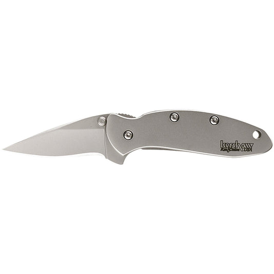 Kershaw Knives Knives Kershaw Knives Kershaw Ken Onion Chive Folding Knife 1-9/10" Drop Point Blade Silver
