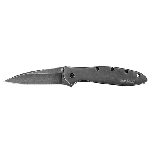 Kershaw Knives Knives &amp; Edged Tools|Knives Kershaw Knives Kershaw Leek Folding Knife 3" Drop Point Blade Black