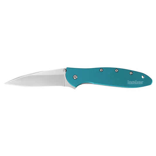Kershaw Knives Knives &amp; Edged Tools|Knives Kershaw Knives Kershaw Leek Folding Knife 3" Drop Point Blade Teal