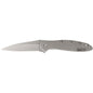 Kershaw Knives Knives &amp; Edged Tools|Knives Kershaw Knives Kershaw Ken Onion Leek Folding Knife 3" Drop Point Blade Silver