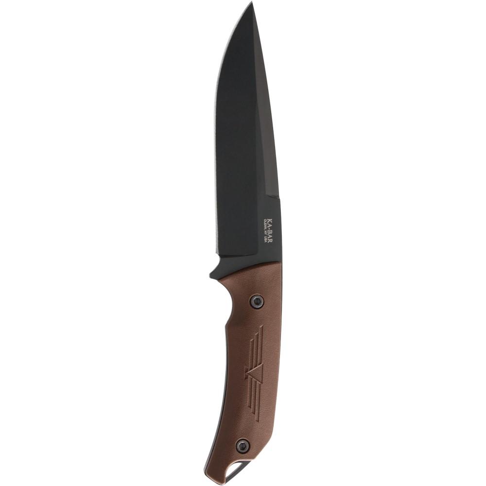 Ka-Bar Knives Knives &amp; Edged Tools|Knives &amp; Edged Tools Ka-Bar Knives  Ka-Bar Jarosz Turok Fixed Knife 6-1/4" Clip Point Blade Brown