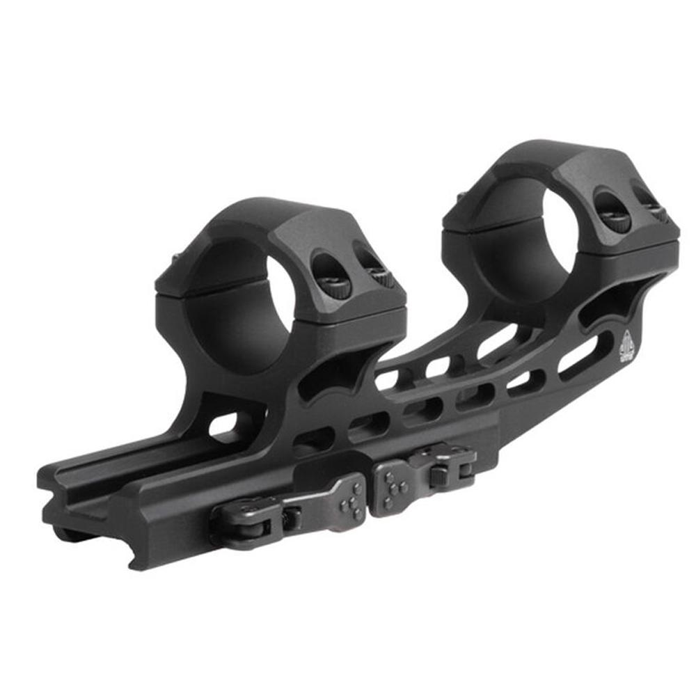 Leapers Scope Rings Leapers  Leapers 1-Piece UTG ACCU-SYNC QR Cantilever Mount 1" High w 50mm Offset - Matte Black