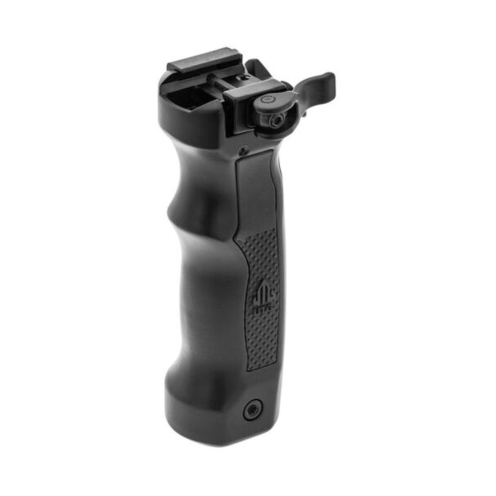 Leapers Bipods Leapers  UTG Bipod D Grip with Ambi. Quick Release Deployable Black