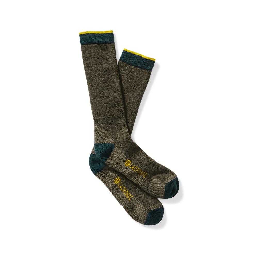 Lacrosse Footwear Socks|Socks Lacrosse Footwear  LaCrosse Men's Merino Midweight Sock Crew OD Green XL