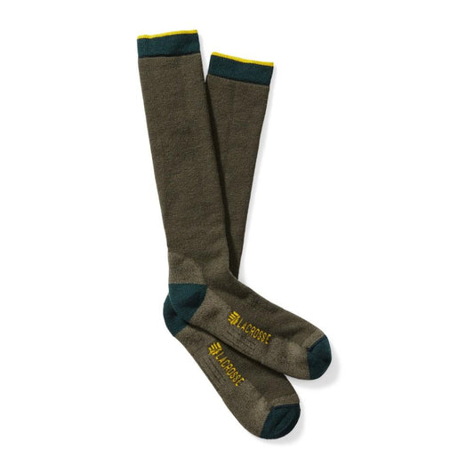 Lacrosse Footwear Socks|Socks|Clothing &amp; Footwear Lacrosse Footwear  LaCrosse Men's Merino Midweight Sock Over the Calf OD Green M
