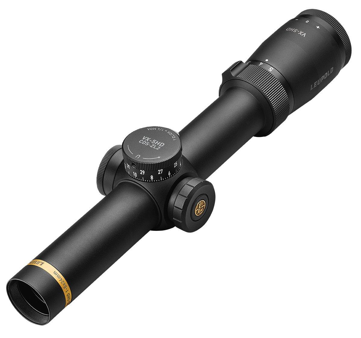 Leupold Centerfire Scopes Leupold  Leupold VX-5HD Rifle Scope 1-5x24mm 30mm SFP FireDot Duplex Illum. Matte Black