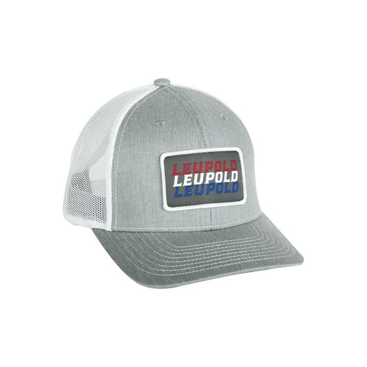 Leupold Hats Leupold  Leupold Patriot Trucker Hat Heather Grey/White