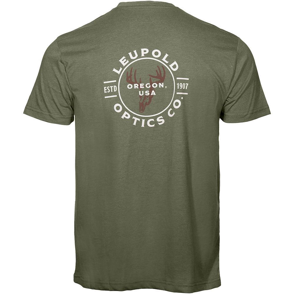 Leupold Short Sleeve Shirts Leupold  Leupold Buck Country Short Sleeve Shirt Light Olive M