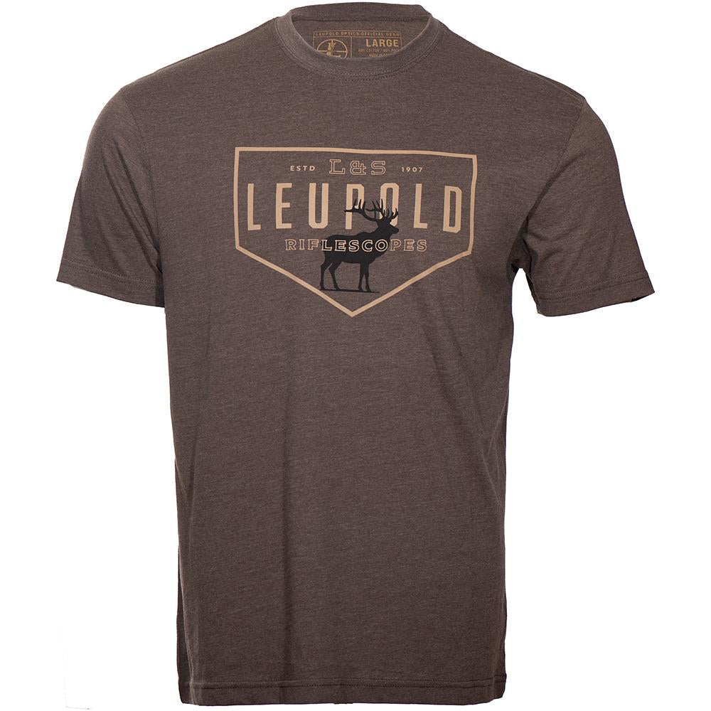 Leupold Short Sleeve Shirts Leupold  Leupold Bull Elk Short Sleeve Shirt Espresso L