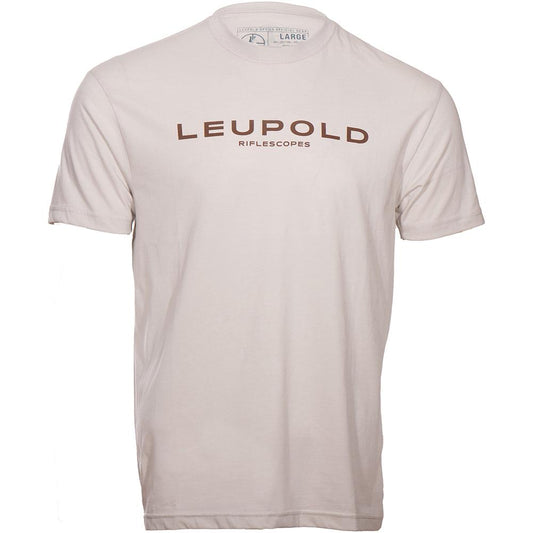 Leupold Short Sleeve Shirts Leupold  Leupold Riflescopes Short Sleeve Shirt Sand 2XL