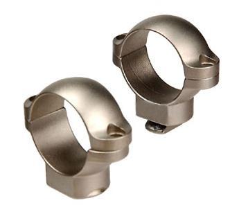 Leupold Scope Rings Leupold  Leupold 2-Piece STD Windage Adjustable Steel Rings 1" Medium Silver