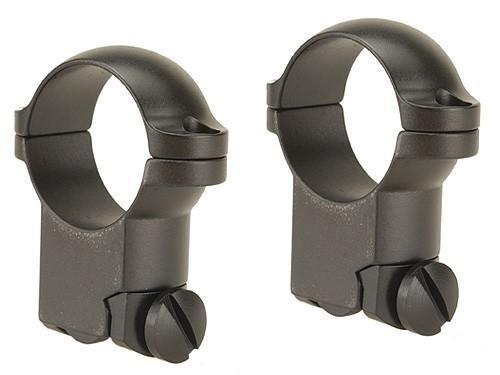 Leupold Scope Rings Leupold  Leupold 2-Piece Solid Steel Ringmounts - Ruger M77 1" Super High Matte Black