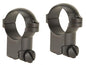 Leupold Scope Rings Leupold  Leupold 2-Piece Solid Steel Ringmounts - Ruger M77 1" Super High Matte Black