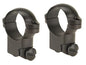Leupold Scope Rings Leupold  Leupold 2-Piece Solid Steel Ringmounts - Ruger M77 1" High Matte Black