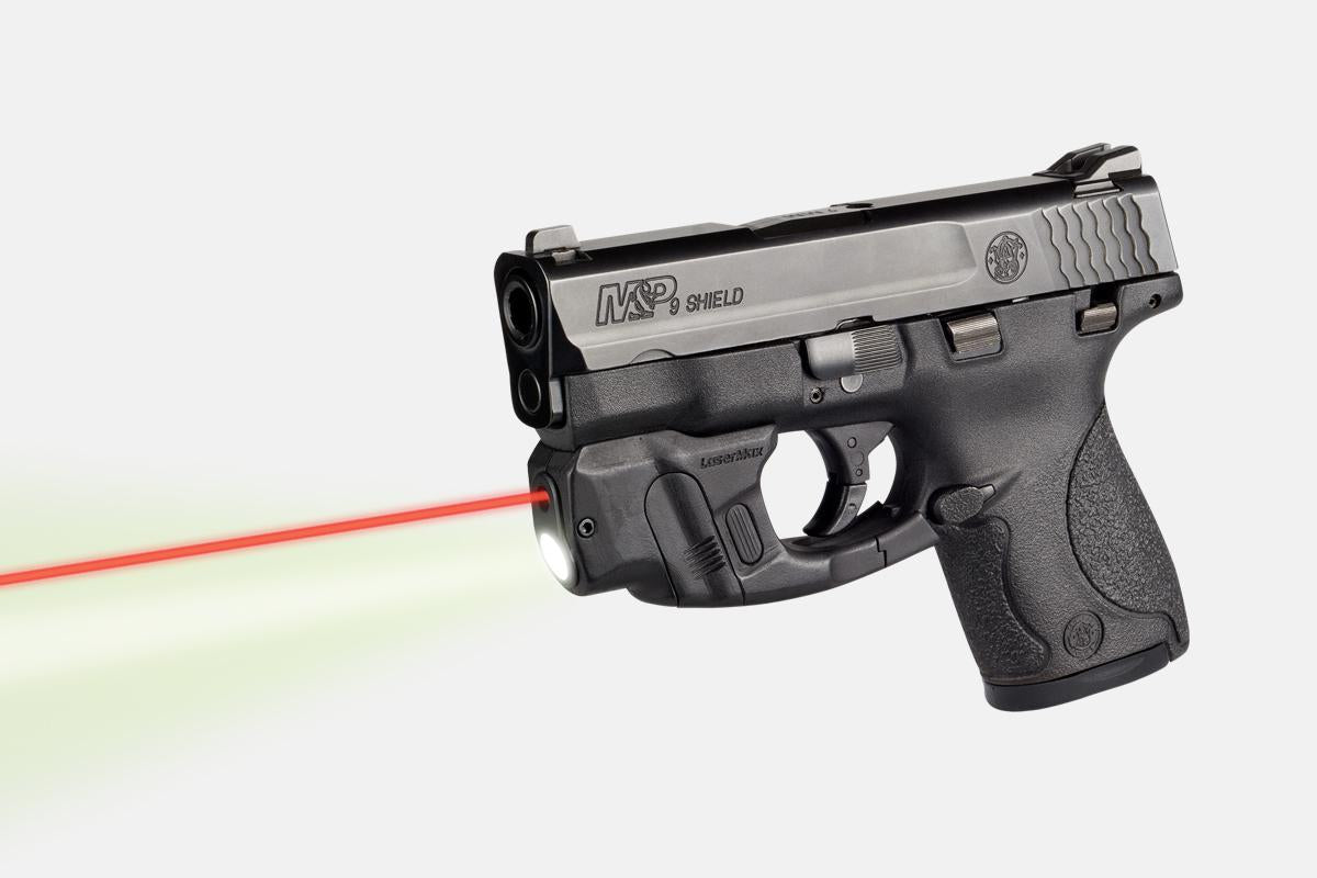 Laser Max Laser Sights Laser Max  LaserMax CenterFire Light & Laser With GripSense for S&W Shield 9mm 40 cal Red