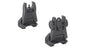 Meprolight Sights Rifle Sights Meprolight Sights Meprolight Mepro FUBS - Self Illuminated Flip Aluminum Black Back-up Rifle Sights 2 Dot Rear/Green Front