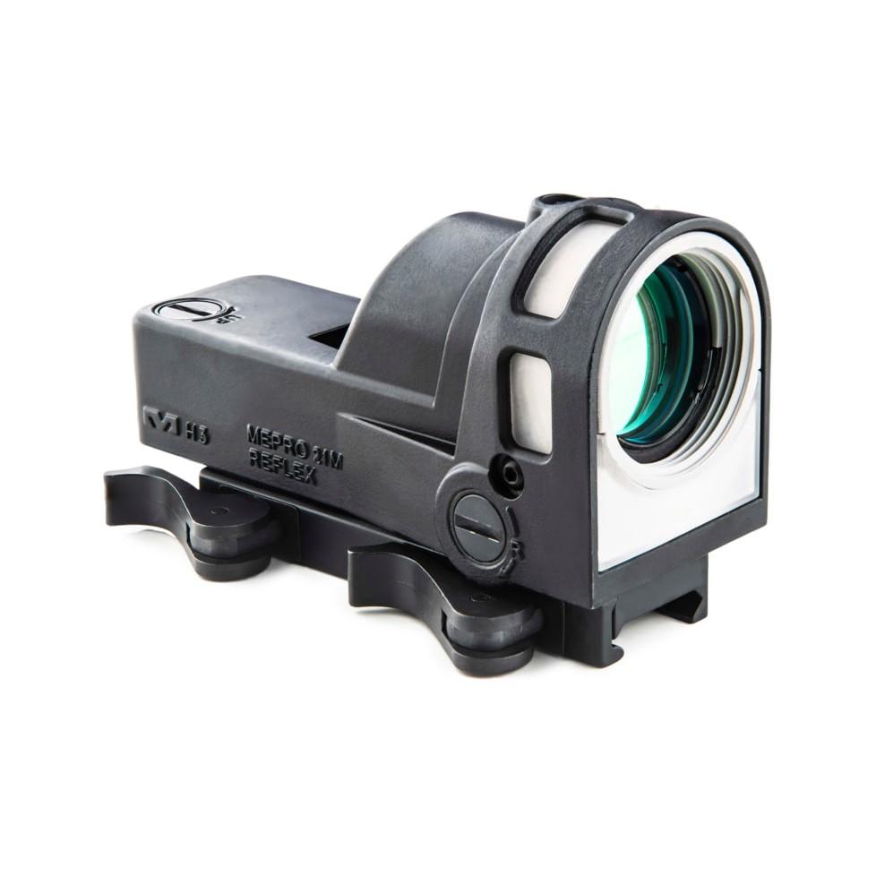 Meprolight Sights Reflex Meprolight Sights Meprolight M21 1x30mm Reflex Sight 4.3 MOA Reticle Black with Dust Cover
