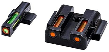 Hiviz Optics|Fiber Optic Sights Hiviz HIVIZ LiteWave H3 sight Orange/Green LitePipe/Orange front ring fits S&W Shield models