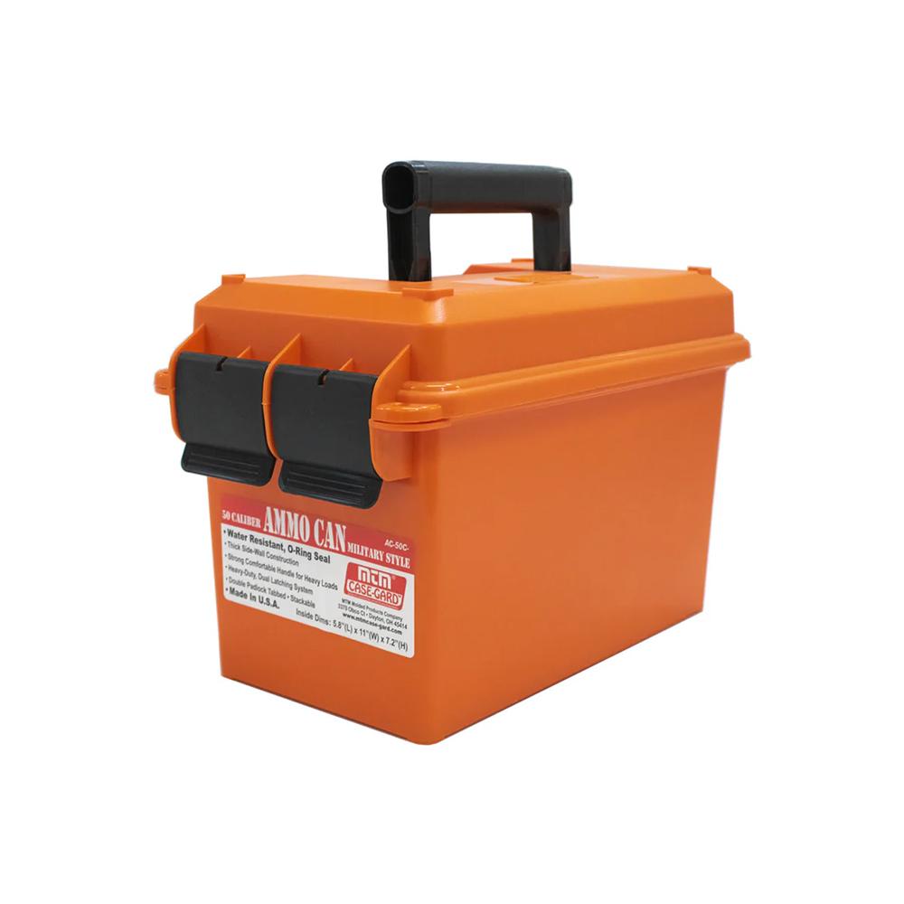 MTM Ammo Boxes MTM Ammo Can 50 Cal Orange