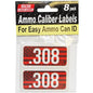 MTM Ammo Boxes MTM Ammo Caliber Labels .308 Red 8/ct