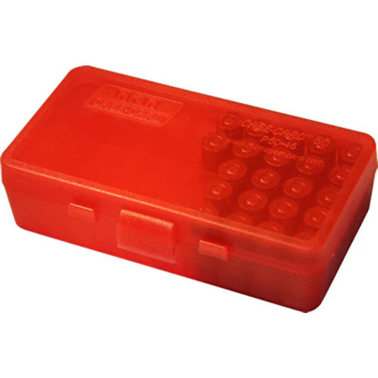 MTM Shooting|Ammo Boxes MTM Ammo Box for .38-.357 50 Rounds Red