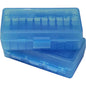 MTM Ammo Boxes MTM Ammo Box for .41/44 Mag/.45 LC 50 Rounds Clear Blue