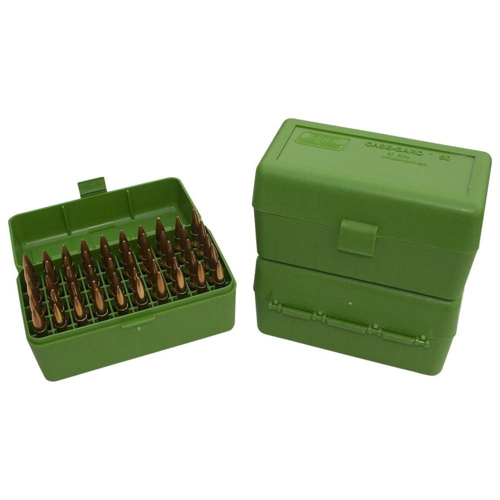MTM Ammo Boxes MTM Case-Gard R-50 Series Rifle Ammo Box Green