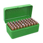 MTM Ammo Boxes MTM Case-Gard R-50 Series Rifle Ammo Box .300 WSM/45-70/7mm R SAUM Green