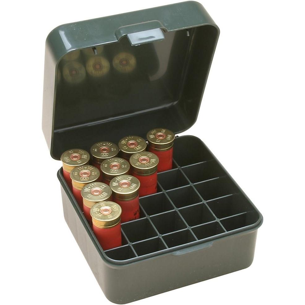 MTM Ammo Boxes MTM Dual Gauge Shotshell Case 3.5" 25 Round Forest Green