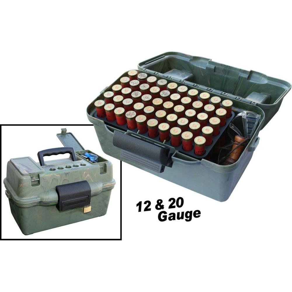 MTM Ammo Boxes MTM Deluxe Shotshell Case Dual Gauge 100 Rounds Wild Camo
