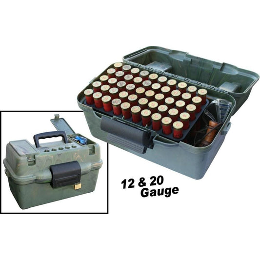 MTM Ammo Boxes MTM Deluxe Shotshell Case Dual Gauge 100 Rounds Wild Camo