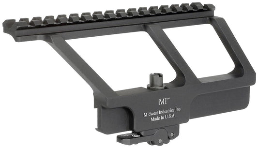 Midwest Industries Scope Bases &amp; Mounts Midwest Industries Midwest MI AK-47/AK-74 Side Railed Scope Mount Most Yugo Pattern Gun