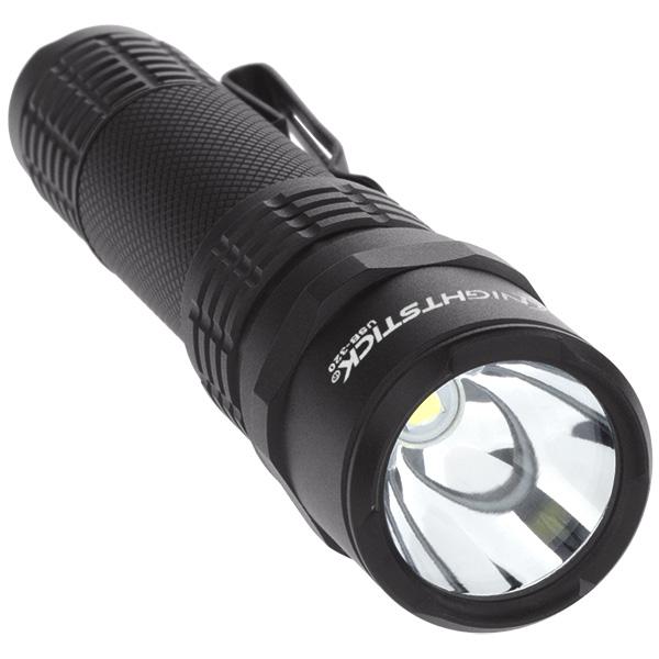 Bayco Products dba NightStick Flashlights|Flashlights &amp; Accessories Bayco Products dba NightStick Nightstick Mini-TAC USB Rechargeable Flashlight 320 Lumens Black