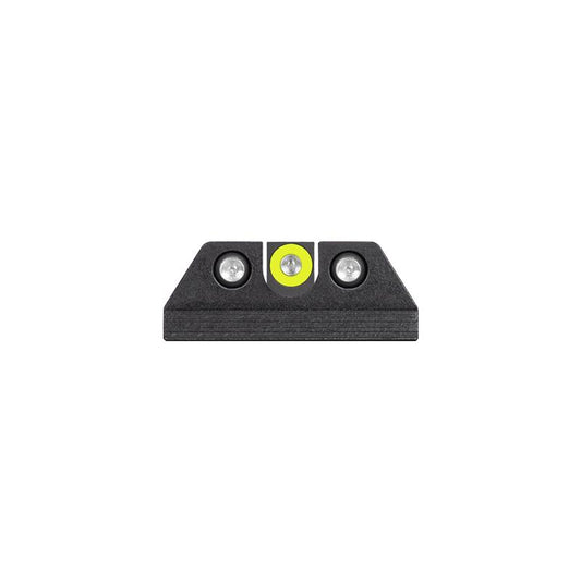 Night Fision LLC Night Sights Night Fision LLC Night Fision Night Sight Set Yellow Front Square Notch Rear for FN 509