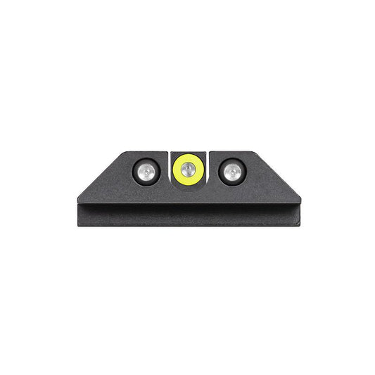 Night Fision LLC Night Sights Night Fision LLC Night Fision Tritium Night Sight Set Yellow Front Black U-Notch Back for Glock