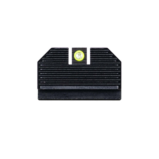 Night Fision LLC Suppressor Height Sights Night Fision LLC Night Fision Optics Ready Stealth Night Sight Set Yellow Front Black Back for Glock 43x MOS