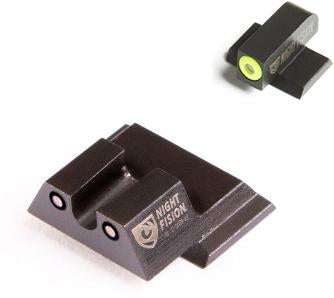 Night Fision LLC Night Sights Night Fision LLC Night Fision Perfect Dot NS Set With Yellow Front + Black U Rear Fits S&W M&P Excluding Shield