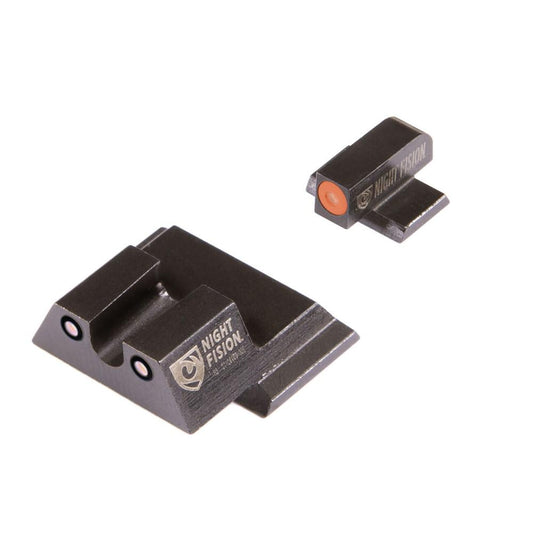 Night Fision LLC Night Sights Night Fision LLC Night Fision Perfect Dot Night Sight Set Orange Front Black Rear for S&W M&P Shield