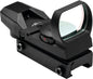 NcSTAR Reflex NcSTAR NcStar Red & Green Reflex Sight with 4 Reticles and QR Mount - Black