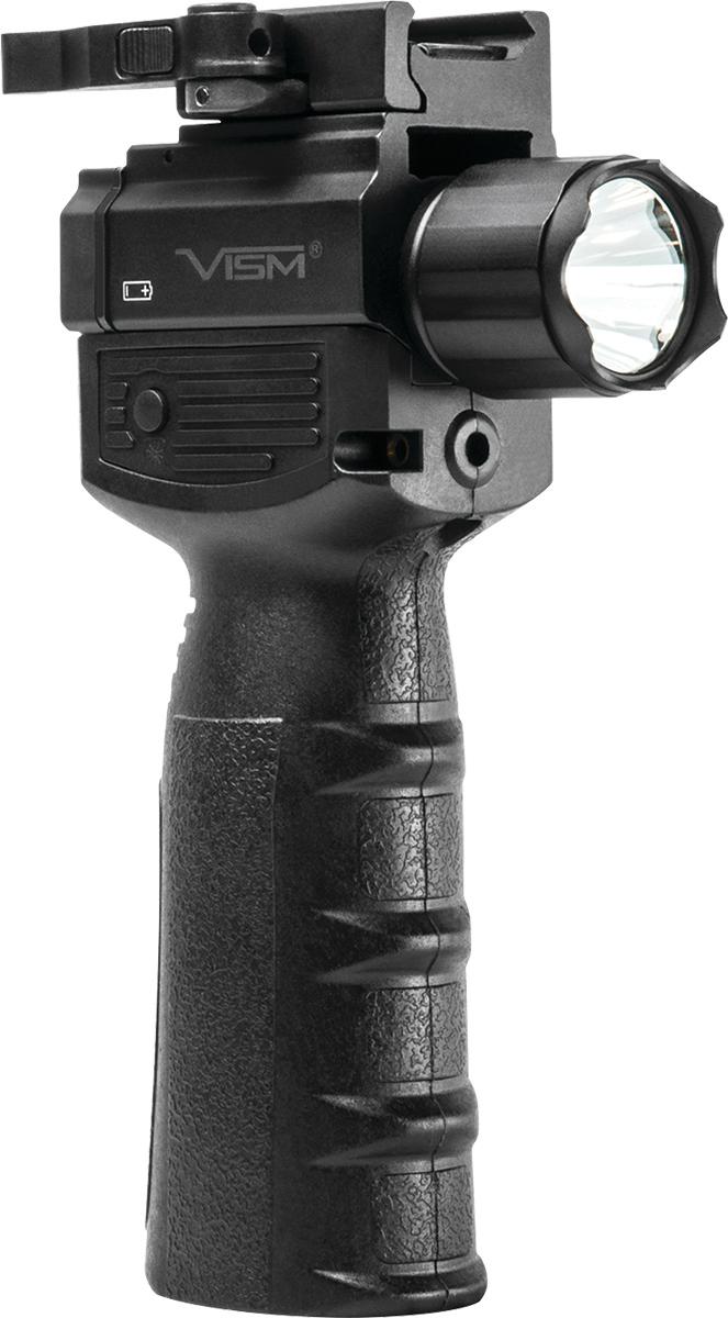 NcSTAR Grips NcSTAR NcSTAR VISM Vertical Grip With Strobe FlashLight & Green Laser Gen 2