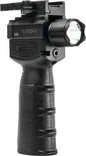 NcSTAR Grips NcSTAR NcSTAR VISM Vertical Grip With Strobe FlashLight & Green Laser Gen 2