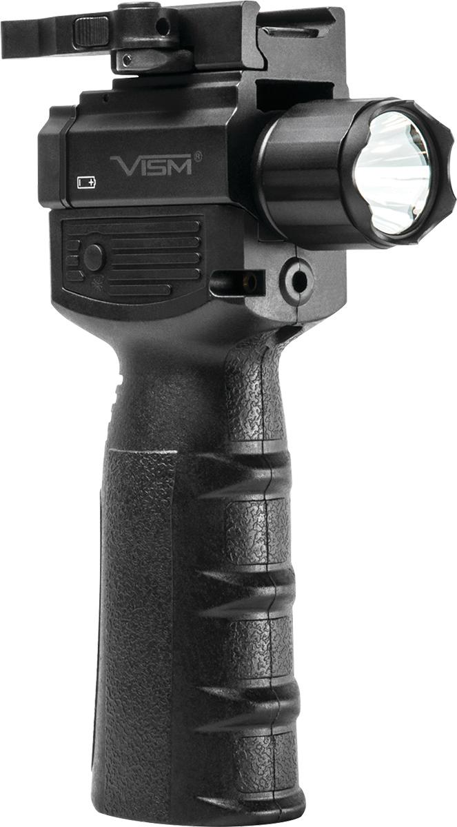 NcSTAR Rifle Lights NcSTAR NcSTAR VISM Vertical Grip With Strobe FlashLight & Red Laser Gen 2