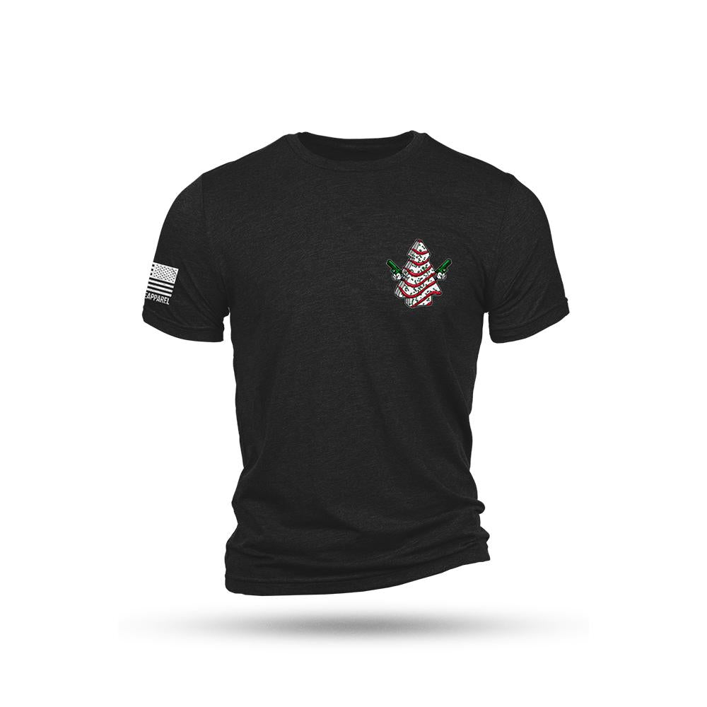 Nine Line Apparel Short Sleeve Shirts Nine Line Apparel Nine Line Cake Tree Triblend Short Sleeve Shirt Black 2XL