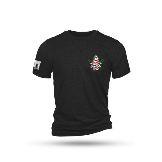 Nine Line Apparel Short Sleeve Shirts Nine Line Apparel Nine Line Cake Tree Triblend Short Sleeve Shirt Black 3XL