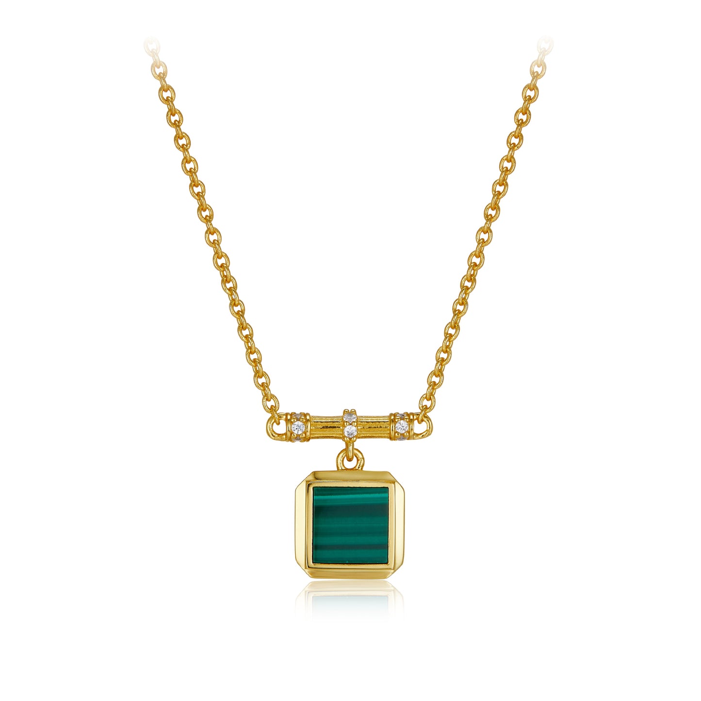 Sterling Silver Lapis Lazuli Malachite Necklace